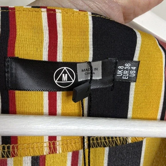 Missguided Striped Button Detail Dress NWT - Picture 8 of 9